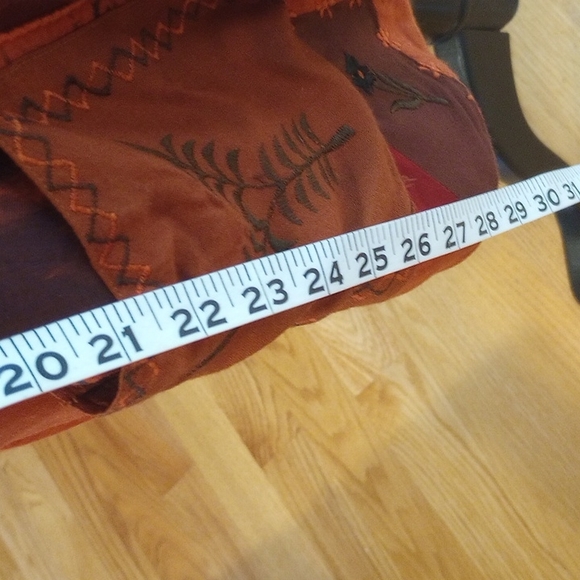 Vintage Nash Bohemian Patchwork Vest w/ Embroidered Detail Size:M 100%Rayon - Picture 8 of 9